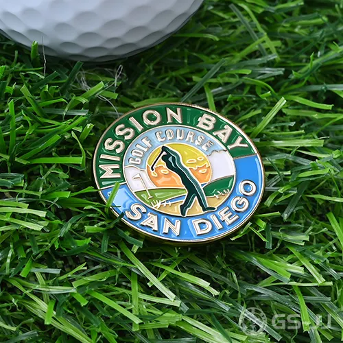 Custom MISSION BAY Golf Ball Markers Custom MISSION BAY Golf Ball Markers