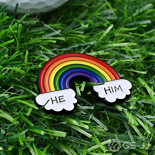Custom Rainbow Golf Ball Markers Custom Rainbow Golf Ball Markers