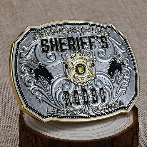 Custom Sheriff's Rodeo Belt Buckles