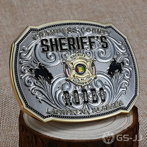 Custom Sheriff's Rodeo Belt Buckles Custom Sheriff's Rodeo Belt Buckles