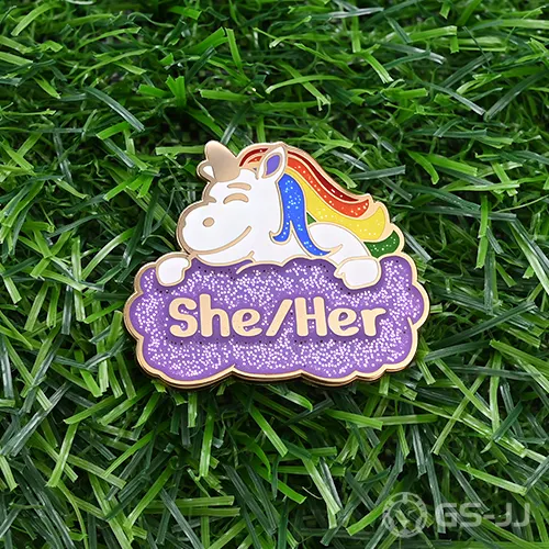 Custom Smiling Unicorn Golf Ball Markers Custom Smiling Unicorn Golf Ball Markers