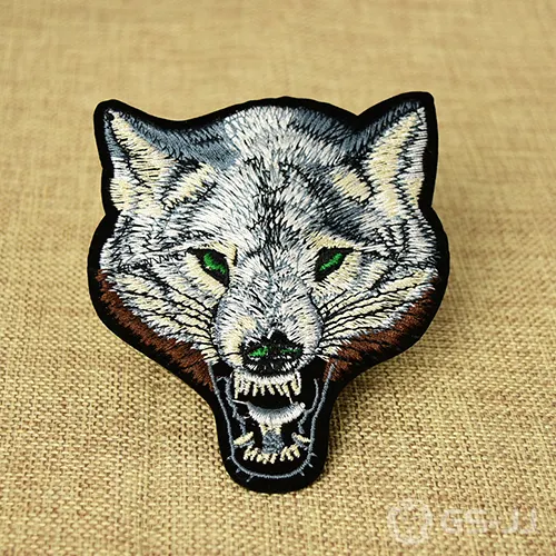 Custom Wolf Embroidered Patches Custom Wolf Embroidered Patches