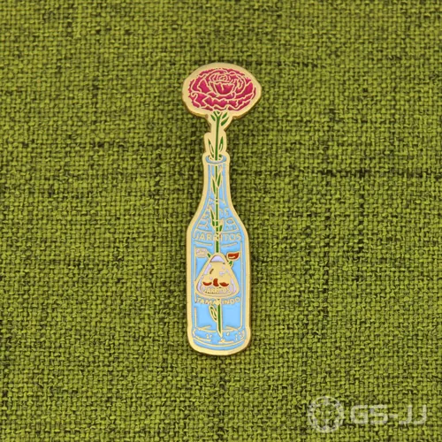 Flower And Bottle Cheap Pins Flower And Bottle Cheap Pins