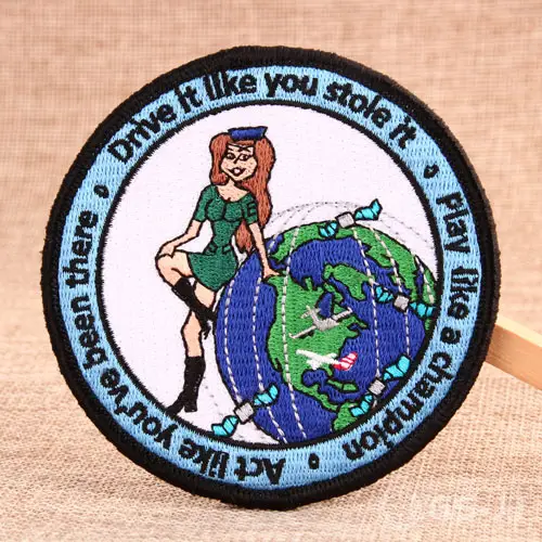 Airline Stewardess Embroidered Patches Airline Stewardess Embroidered Patches