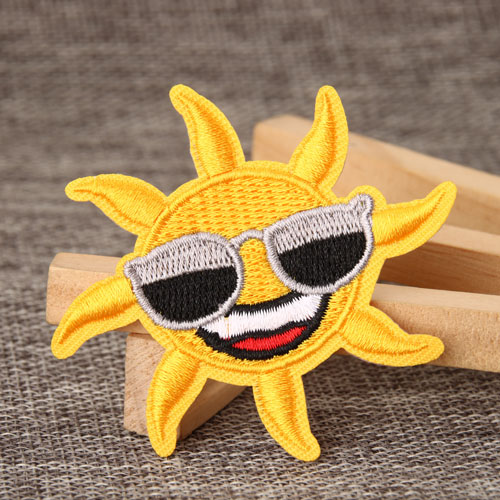 Sun Embroidered Patches