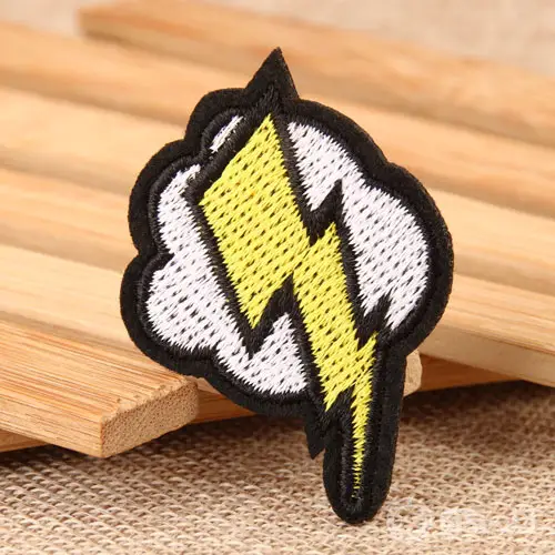 Lightning Custom Embroidered Patches Lightning Custom Embroidered Patches
