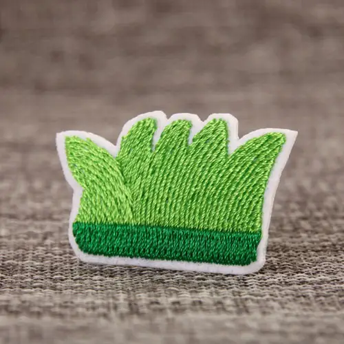 Green Grass Custom Embroidered Patches