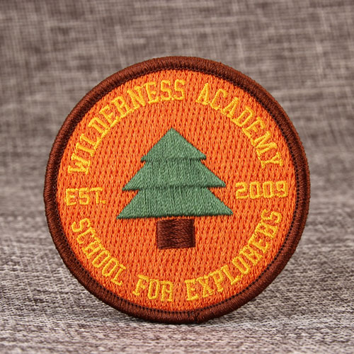 Tree Custom Embroidered Patches No Minimum