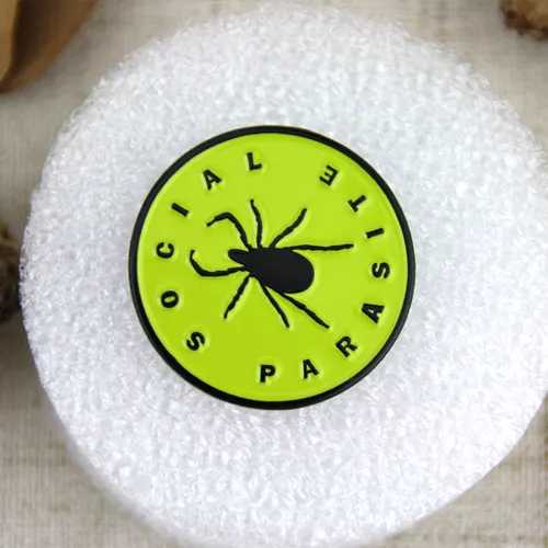 Soft Enamel Pins for Social Parasite