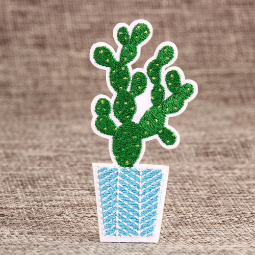 Prickly Pear Embroidered Patches