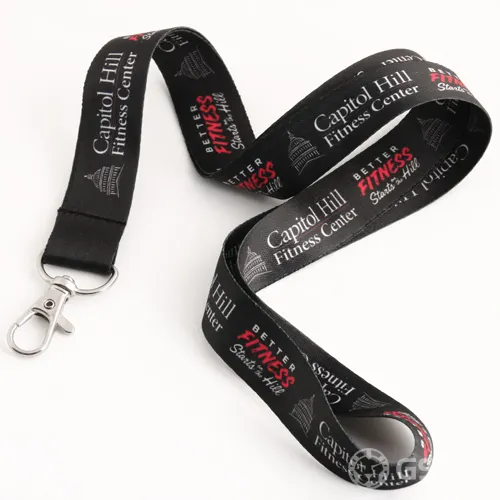 Capitol Hill Fitness Center Black Lanyards Capitol Hill Fitness Center Black Lanyards