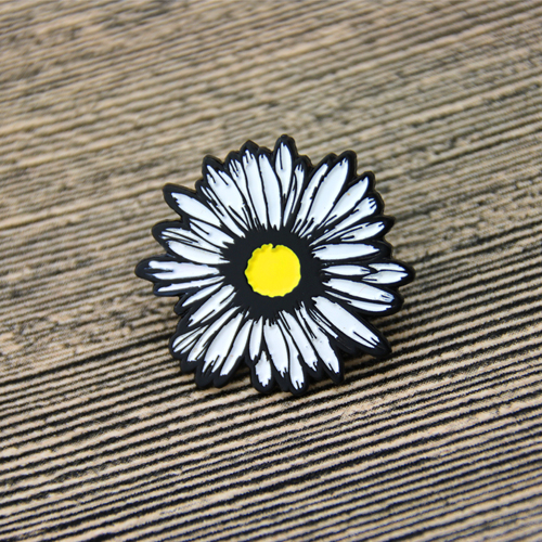 White Chrysanthemum Lapel Pins