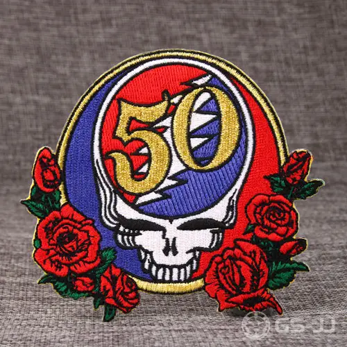 Rose Custom Embroidered Patches Rose Custom Embroidered Patches