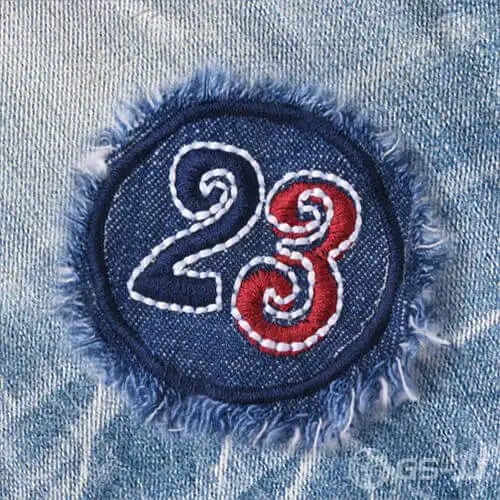 Digital Tassel Custom Denim Patches Digital Tassel Custom Denim Patches
