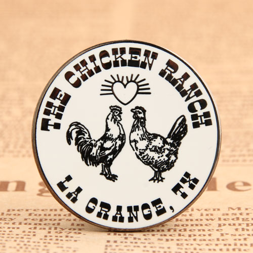 Double Chicken Enamel Pins