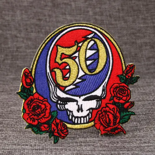 Rose Custom Embroidered Patches Rose Custom Embroidered Patches