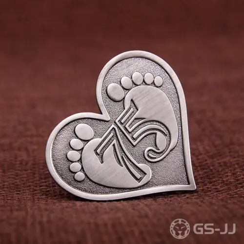 Footprints Metal Pins Footprints Metal Pins