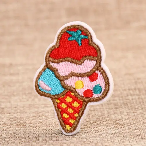 Colorful Ice Cream Embroidered Patches Colorful Ice Cream Embroidered Patches