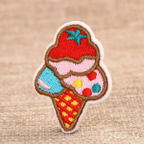 Colorful Ice Cream Embroidered Patches Colorful Ice Cream Embroidered Patches