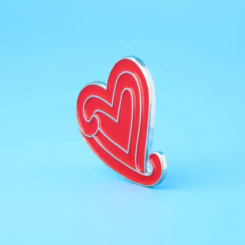 Heart pin