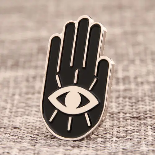 Hand with Eye Custom Pins Hand with Eye Custom Pins
