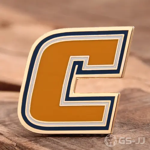 Letter C Custom Lapel Pins Letter C Custom Lapel Pins