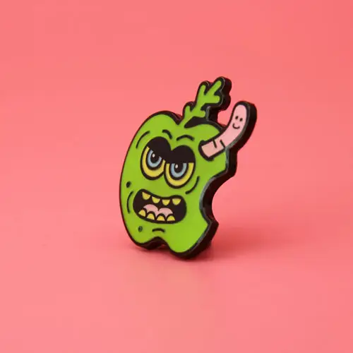 Green Apple Custom Lapel Pins Green Apple Custom Lapel Pins