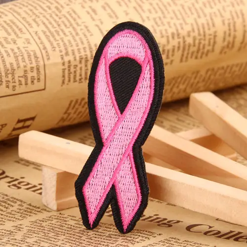 Red Ribbon Embroidered Patches Red Ribbon Embroidered Patches