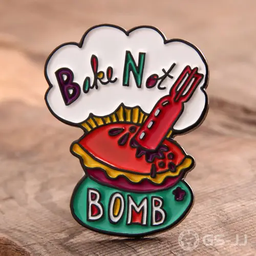 Bake Not Bomb Lapel Pins Bake Not Bomb Lapel Pins