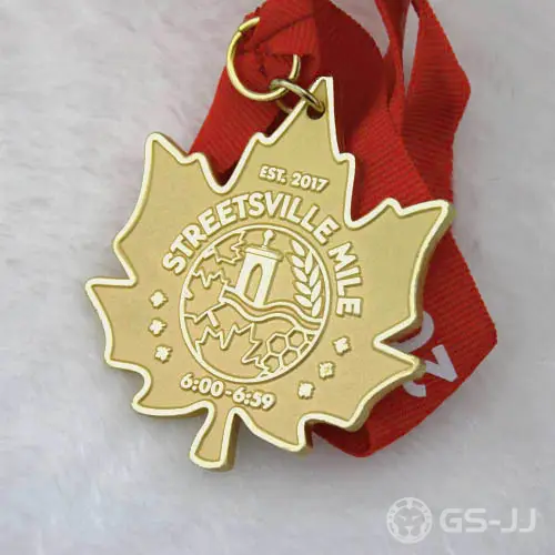 Custom gold medals for Streetsville Mile Custom gold medals for Streetsville Mile
