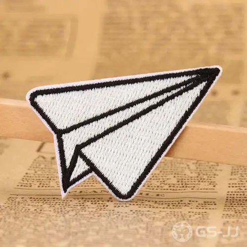 Paper Plane Embroidered Patches Paper Plane Embroidered Patches