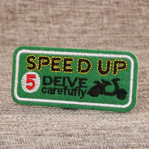 Speed Up Embroidered Patches