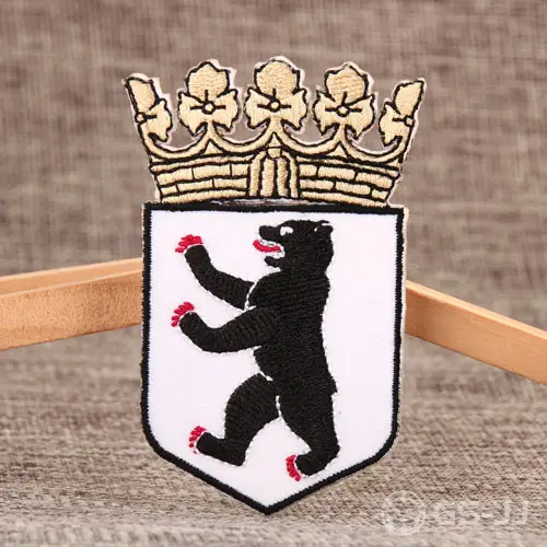 Bear King Embroidered Patches Bear King Embroidered Patches