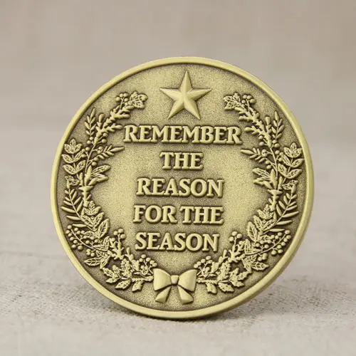 Merry Christmas Challenge Coins