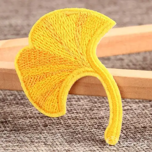 Ginkgo Biloba Embroidered Patches Ginkgo Biloba Embroidered Patches