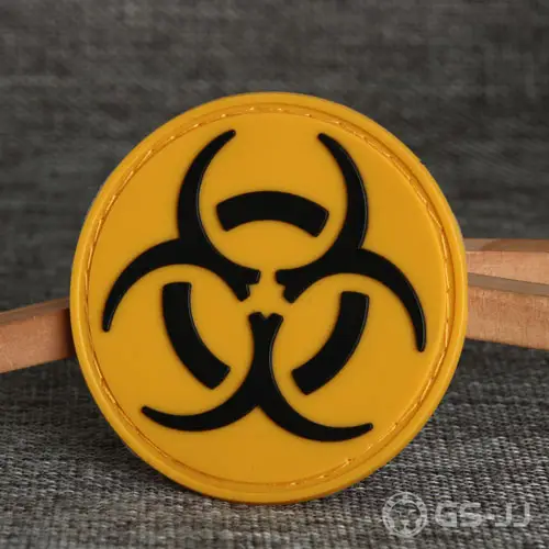 Biohazard Sign PVC Patches Biohazard Sign PVC Patches
