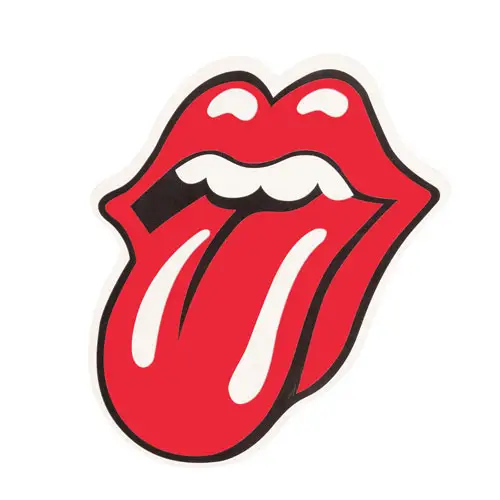 Rolling Stones Logo Clear Stickers Rolling Stones Logo Clear Stickers