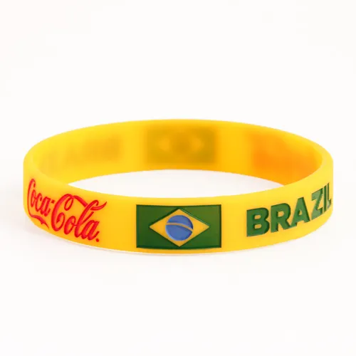 BRAZIL and Coca Cola Wristbands BRAZIL and Coca Cola Wristbands