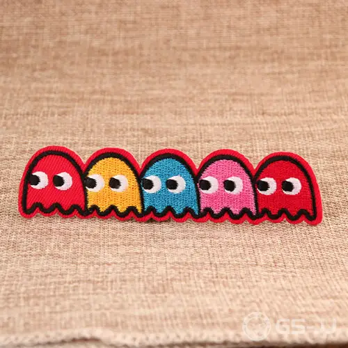 Pac Man Iron On Embroidered Patches Pac Man Iron On Embroidered Patches