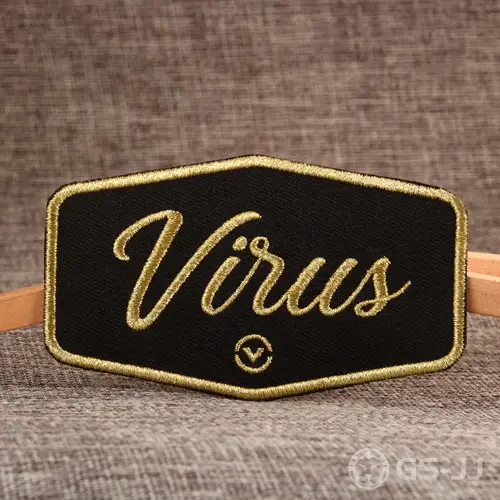 Virus Custom Embroidered Patches Virus Custom Embroidered Patches