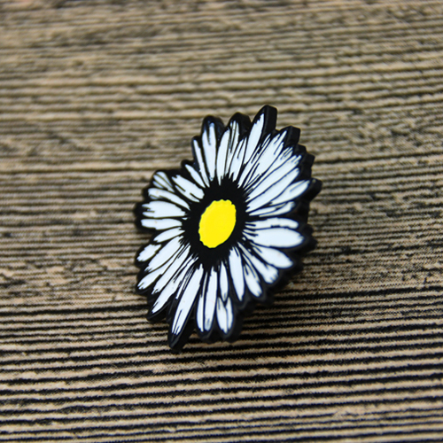 White Chrysanthemum Lapel Pins