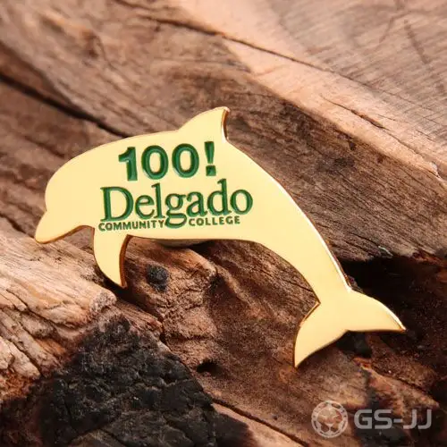 Golden Dolphin Enamel Pins Golden Dolphin Enamel Pins