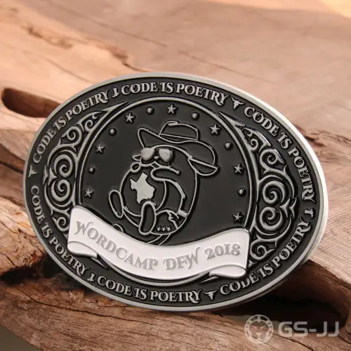 3D WordCamp DFW Custom Belt Buckles 3D WordCamp DFW Custom Belt Buckles