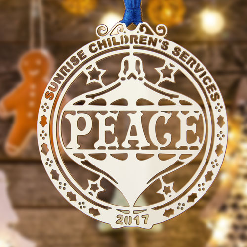 Sunrise Children's Services Etched Ornaments