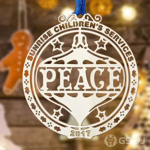 Sunrise Children's Services Etched Ornaments Sunrise Children's Services Etched Ornaments