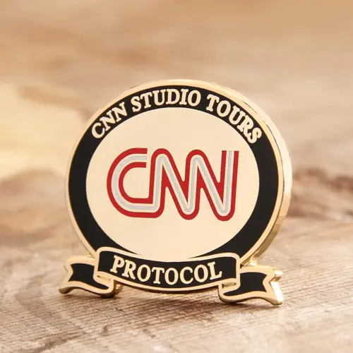 CNN custom enamel pins