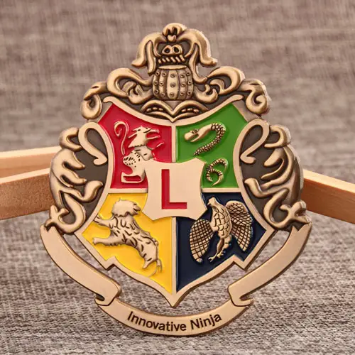 Antique Gold Custom Enamel Pins