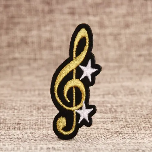 Beating Notes Embroidered Patches Beating Notes Embroidered Patches