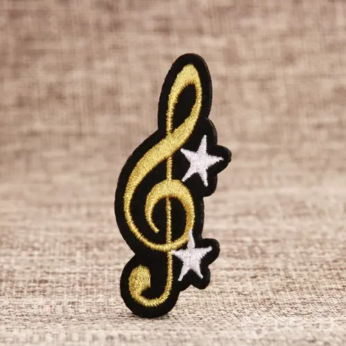 Beating Notes Embroidered Patches Beating Notes Embroidered Patches