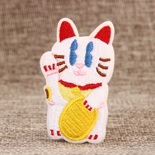 Lucky Cat Custom Embroidered Patches Lucky Cat Custom Embroidered Patches